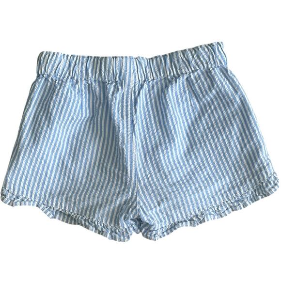 CREWCUTS Girls Seersucker Ruffle Shorts Size 7 - Picture 4 of 4
